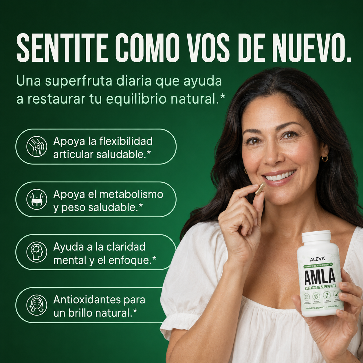 Aleva Amla — Suplemento de Energía Natural